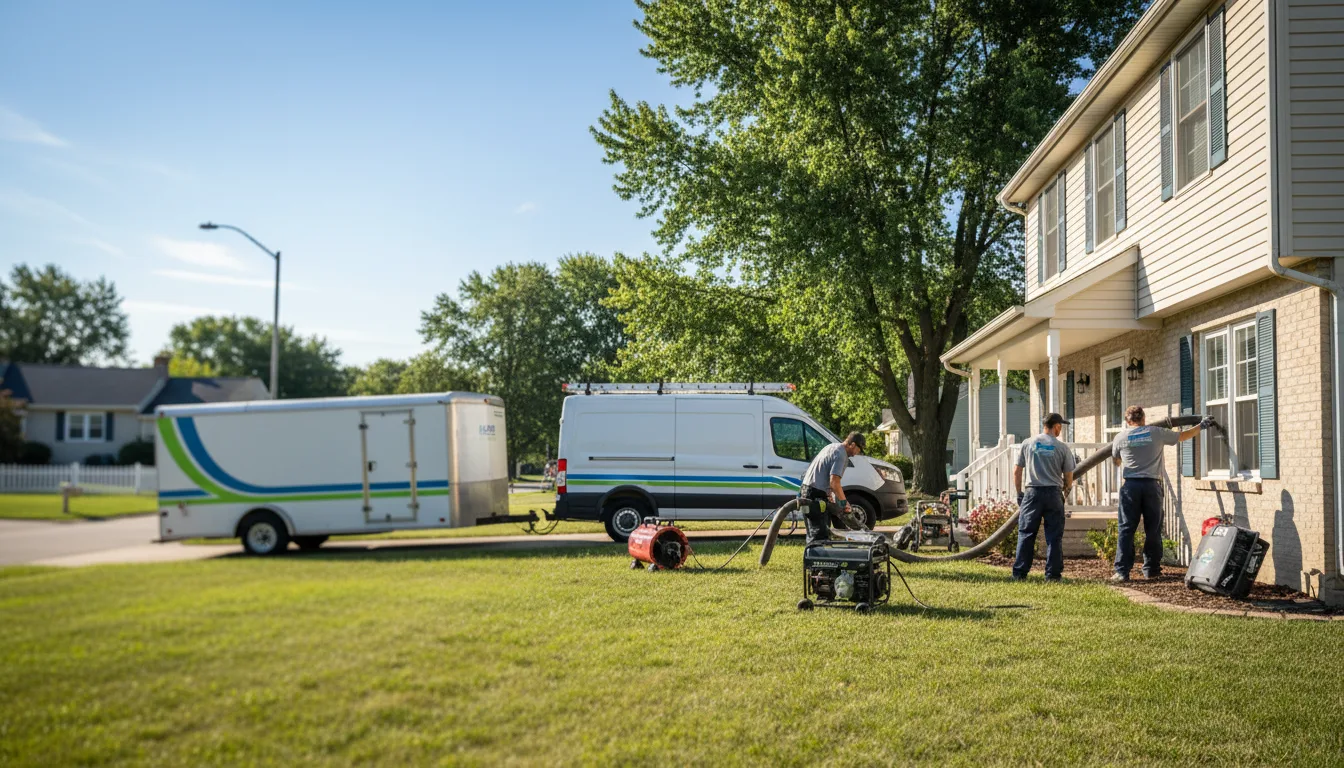 Flooded Basement Restoration And Cleanup With Repair in Jewett, IL near me